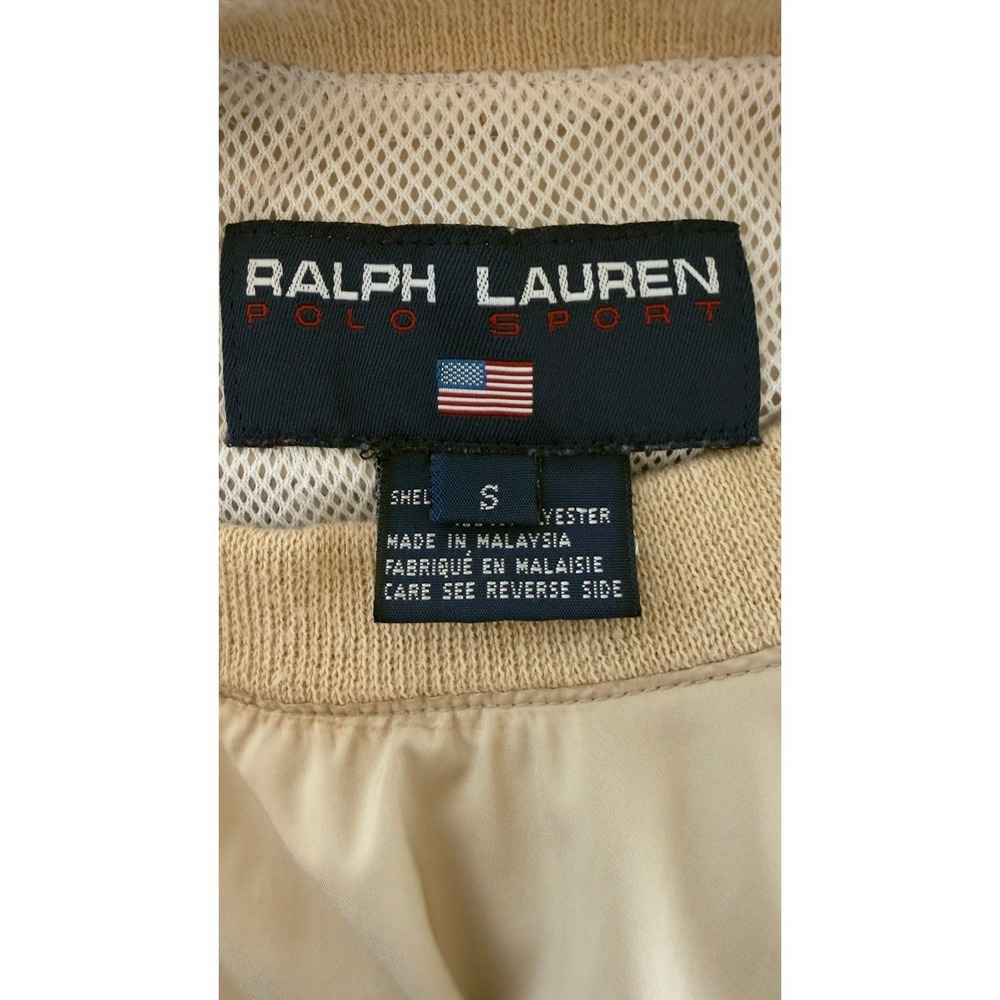 Polo Sport Ralph Lauren Men's Beige Windbreaker Pullover Size Small - Picture 8 of 14
